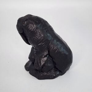 Vintage Canadian Coal Walrus Figurine 3.75 Inches